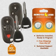 2 For 2001 2002 2003 2004 2005 2006 Acura MDX Keyless Entry Remote Car Key Set