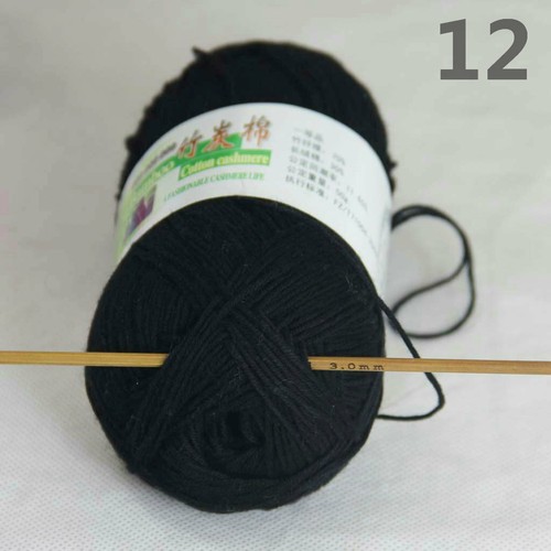 Sale Lot 1-9 Skeins x 50gr Soft Bamboo Cotton Baby Hand Knit Shawls Crochet Yarn - Picture 44 of 129