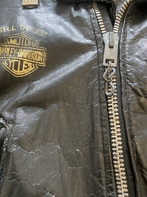 90s HarleyDavidson leather jacket ブランケット Vintage 80s 90s Harley Davidson Authentic Leather Biker