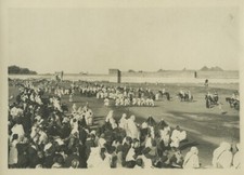 Morocco Marrakech Crowds watching Sultan Yusef ben Hassan? Old Photo Felix 1920s