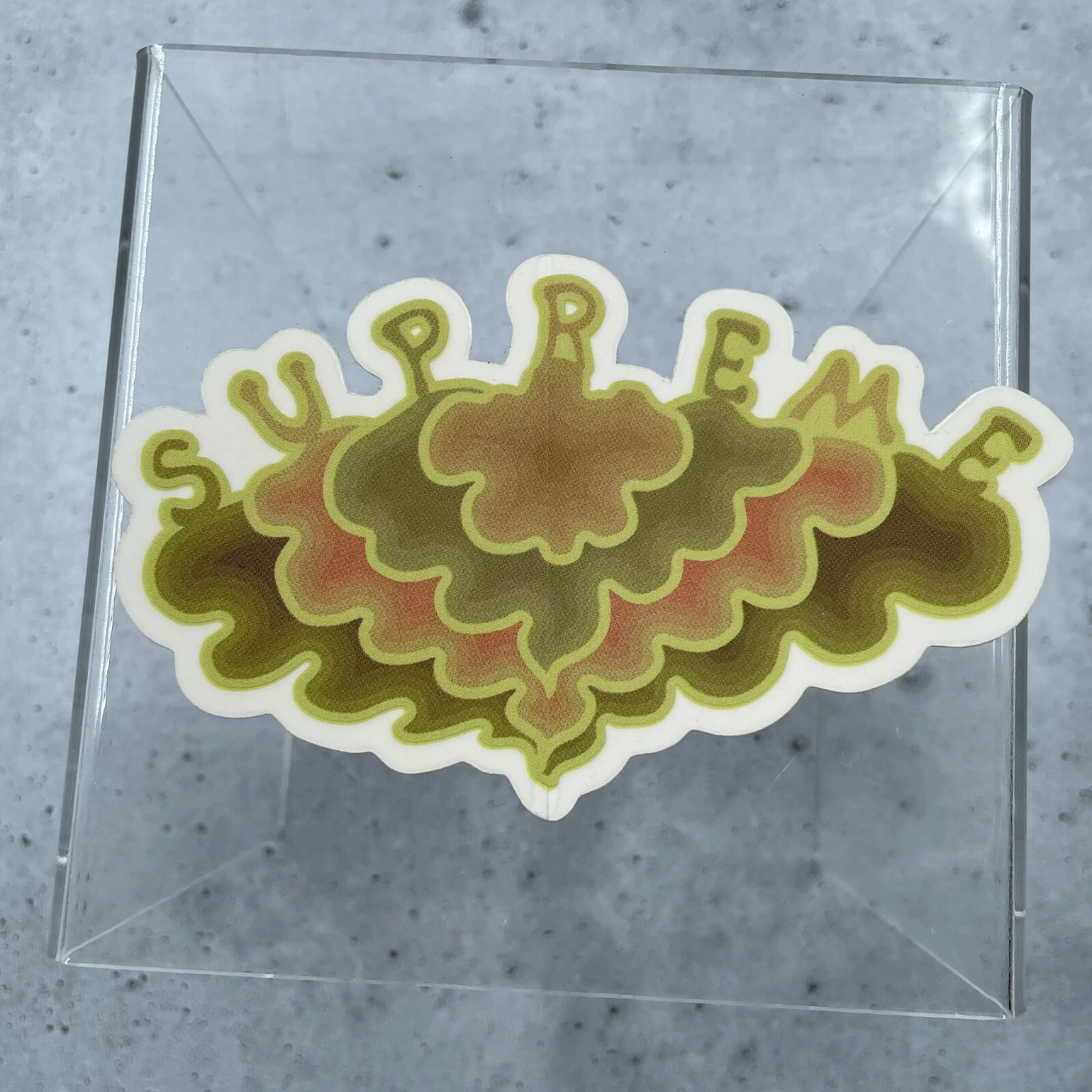 Autocollant autocollant nuage jaune suprême 100% accessoires authentiques