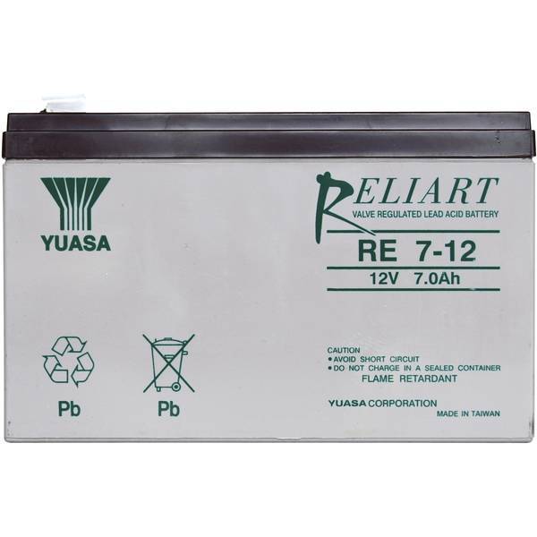 Yuasa RE7-12    Batteria al piombo 12 V 7 Ah Piombo-AGM (L x A x P) 151 x 98 x 6