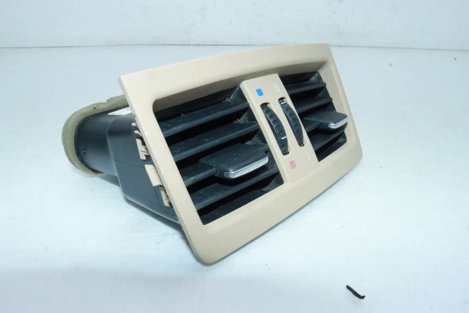 06-11 BMW E90 328I SEDAN CENTER CONSOLE REAR HVAC AC AIR VENT DUCT TAN T2600 - Image 4 of 4