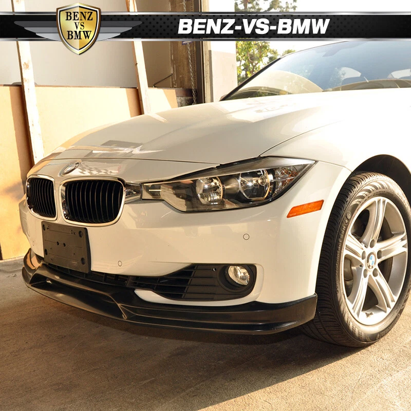 Fits 12-15 BMW F30 3-Series Sedan 3D Style Front Bumper Lip Spoiler Splitter PU - Image 3 of 4