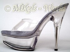 Talons Hauts - Plateforme Mule Carmen Transparent
