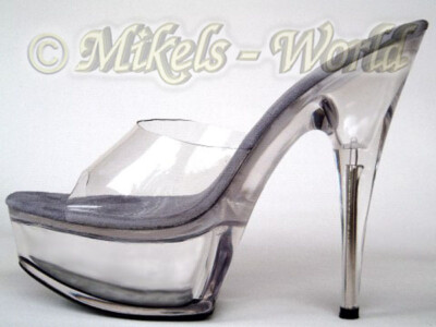 Plateau Pantolette Carmen transparent High Heels