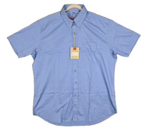 Robert Graham NWT Cornflower Blue Short Sleeve Button-Down Pocket Shirt Men's XL