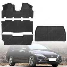 Tpe Front 2nd 3rd Floor Mats Trunk Cargo Liner For 2005-2010 Honda Odyssey Tpe Front 2nd 3rd Floor Mats Trunk Cargo Liner For 2005-2010 Honda Odyssey