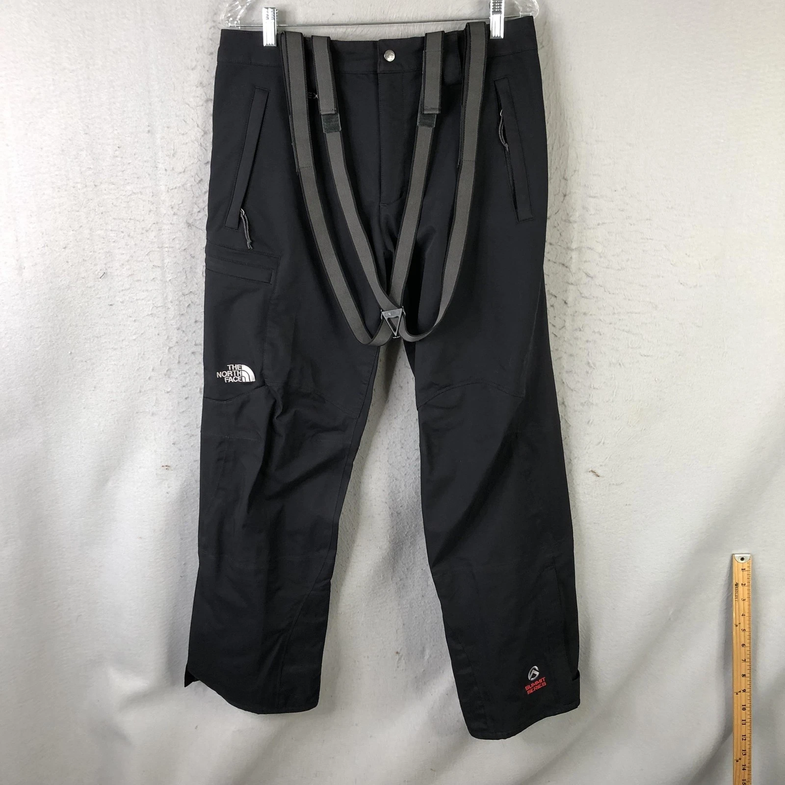 The North Face Summit Series Snow Pants Mens 34x32 Black Softshell Ski Stretch