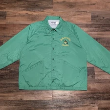 Vintage Swingster Rockport-Fulton Booster Jacket XL Green Fleece Lined USA