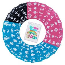 180 PCS Reusable Face Painting Stencils for Kids for Birthday Halloween