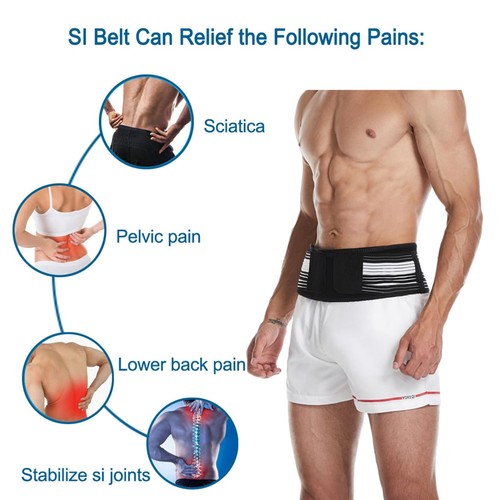 Sciatica Relief Belt, Sacroiliac Hip Band for Men & Women, Lower Back Support - Bild 2 von 6