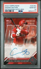 2023 Topps Now SHOHEI OHTANI OS-16C MVP Auto Red /10 PSA 10💎💎