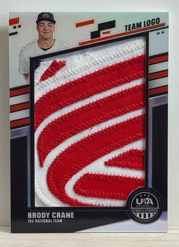 Usa Baseball 2026 Panini USA Baseball S&S - Brody Crane - #JUM-BC Jumbo Materials 16 ...
