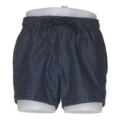 H&M, Badeshorts, Größe: M, Schwarz/Weiß, Polyester, Gepunktet, Herren #IdF