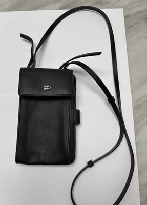 PARFOIS Black Small Crossbody Bag Gold Hardware Adjustable Strap Card Slots