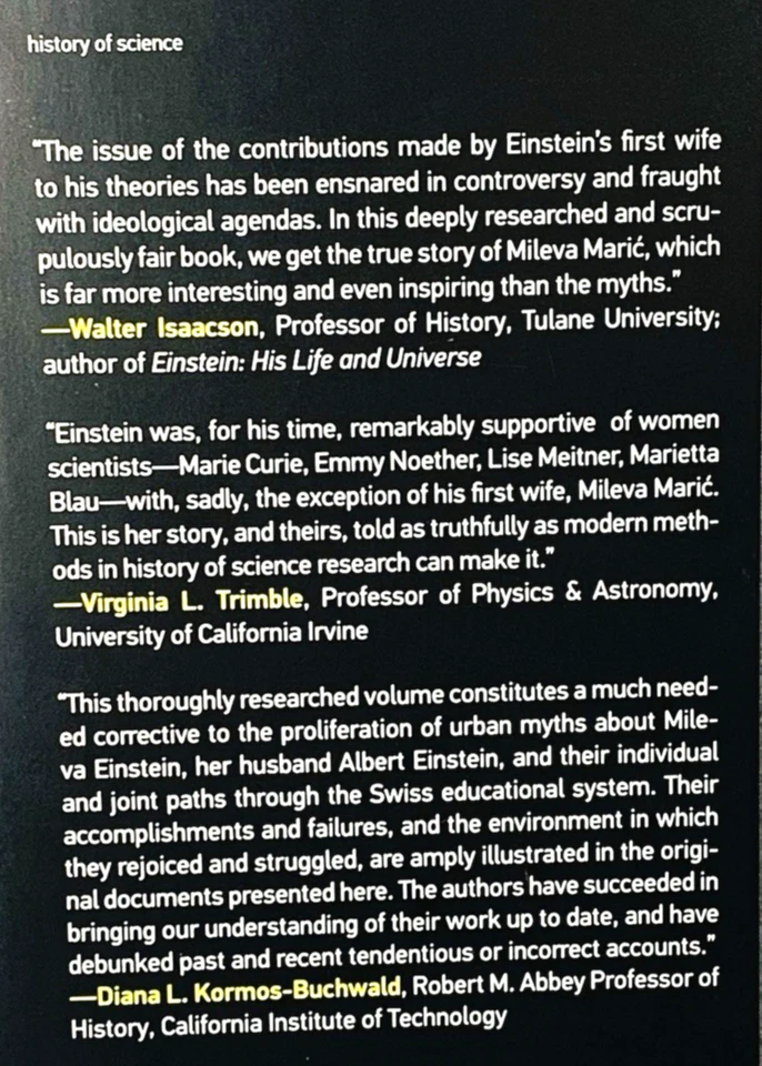 Einsteins Wife The Real Story of Mileva Einstein-Maric  Hardcover  New - Image 2 of 4
