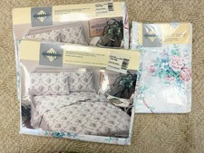 New in package pink floral full size flat sheet  2 pillowcase