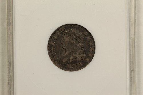 1821 Capped Bust Dime Old ANACS VF20 - Picture 3 of 4