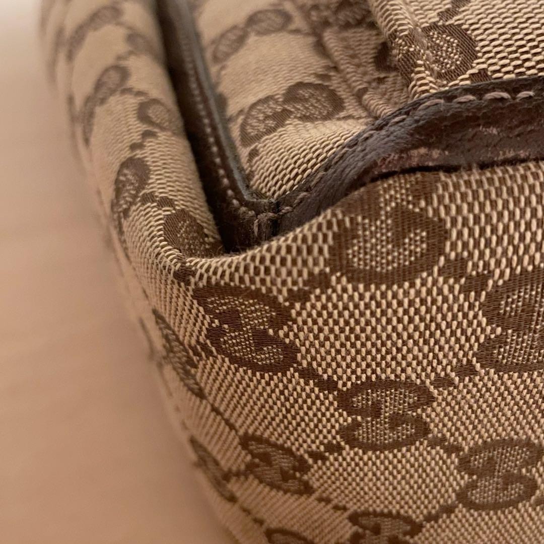 GUCCI GG Canvas Abbey Tote Bag Women's Large Shoulder Purse Authentic thumbnail 10