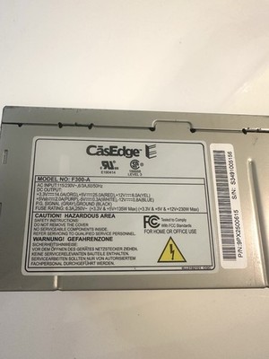 Vintage ~ CasEdge Computer Power Supply Unit Model F300-A (UNTESTED)