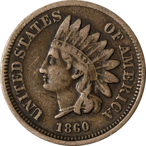 1860 Indian Cent - Pointed Bust