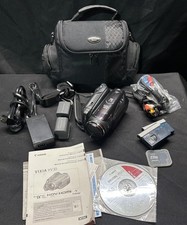 Canon VIXIA HV40 HDV MiniDV Camcorder Bundle w/ Battery, Charger, Bag & More