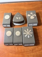 Stampin Up Punch Lot of 6 Scallop Flower Corner Scrapbook Card Making Punches