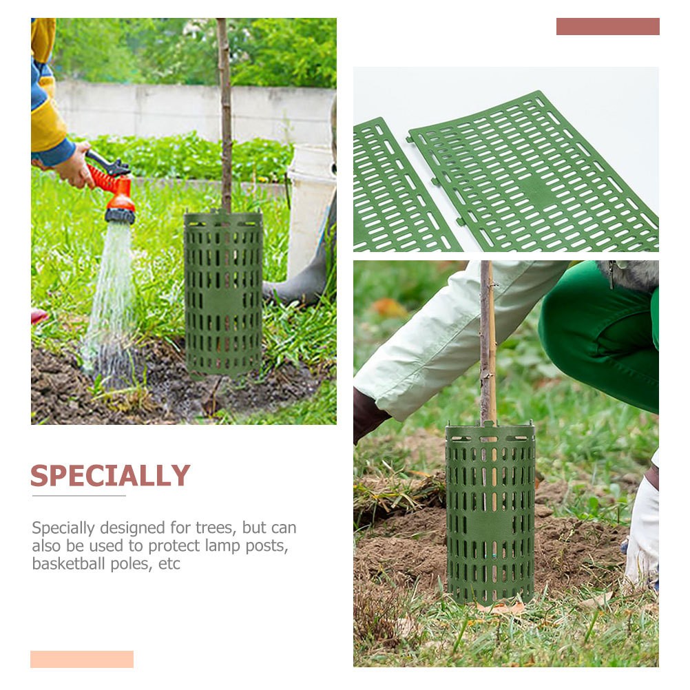 3 Pcs Tree Trunk Protector Plastic Guard Covers for Plant Tree Bark Protection