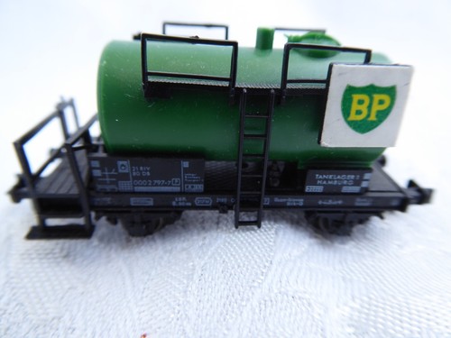 Eisenbahn Fleischmann Kesselwagen BP grün  0002797 - 7  Spur N  gebraucht | Zustand: Gebraucht