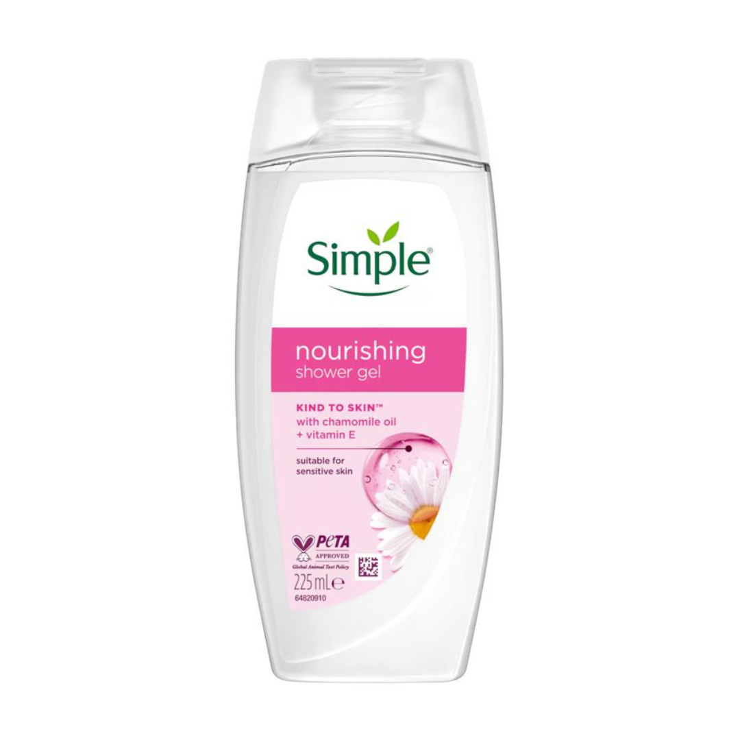Simple Nourishing Shower Cream With Geranium Oil 225ml