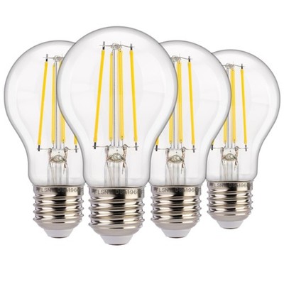 FLSNT Dusk to Dawn Outdoor Sensor A19 LED Light Bulb, 5000K Daylight, 7W 60W ...