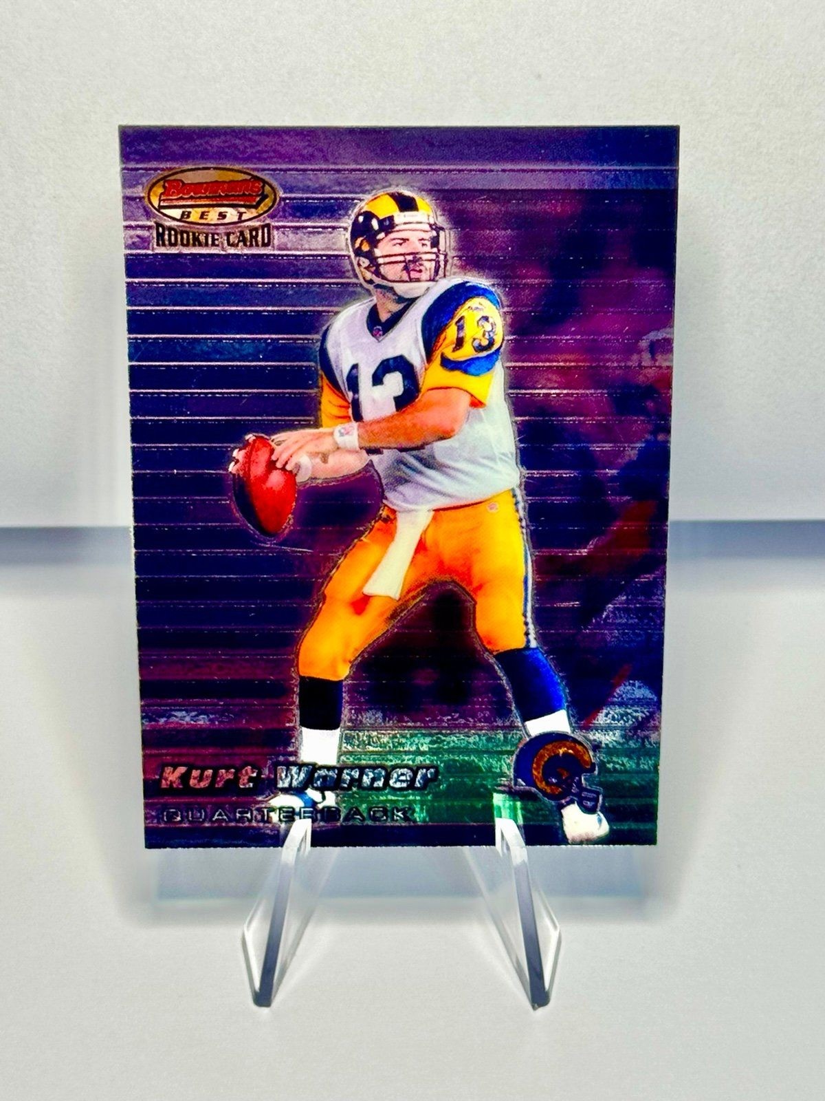 Kurt Warner Rookie 1999 Bowman's Best #110 St. Louis Rams