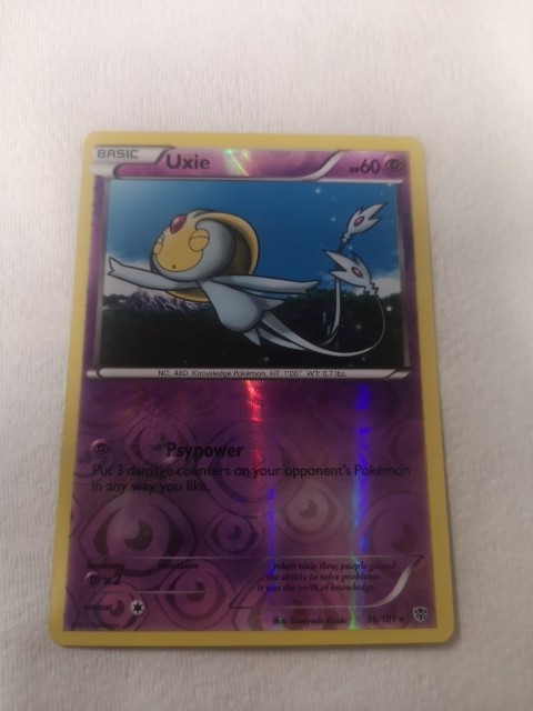 Uxie - 36/101 - Rare - Reverse Holo, English Pokemon Plasma Blast