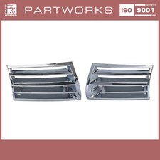 Horngitter für PORSCHE 911 F '69-'73 Hupengitter Kunststoff CHROM L+R