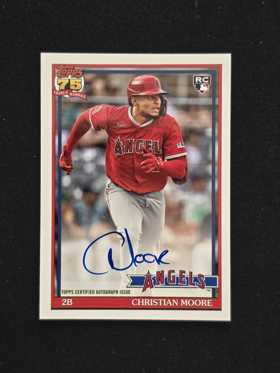 2026 Topps Series 1 Christian Moore RC 1991 On-Card Rookie Auto 