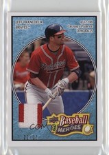 2008 Upper Deck Baseball Heroes Light Blue 22/25 Jeff Francoeur #11 Patch 0ut3