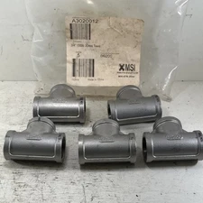 Lot Of 5 New MSI 304 STAINLESS STEEL TEE 3/4" NPT PIPE FITTING YII 150