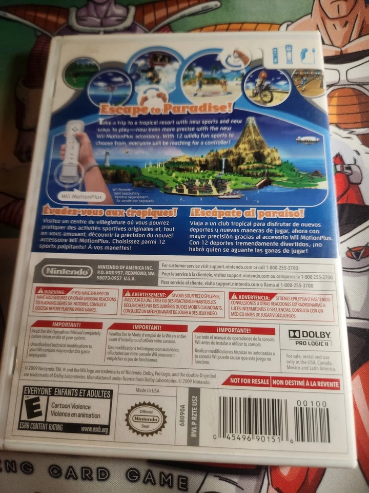 Nintendo Wii Sports Resort Video Game CIB Complete With Disc Manual And Case - Image 2 of 4