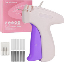 Mini Stitch Gun Kit with 6 Needles 2000 Black White Fasteners for Clothing