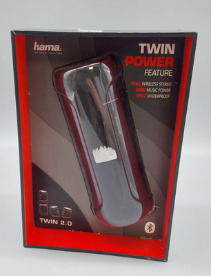 Hama Twin 188220 2.0 Bluetooth-Lautsprecher Wasserdicht IPX7 20 Watt #KT8905X-