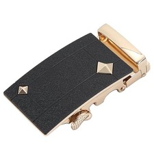 Men's 40mm Ratchet Belt Buckle Only for 1 3/8 Slide Belt Strap Automatic Leather