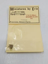 Miniatures By Eric N3 HO Scale Brass CNR Steam Number Board Part