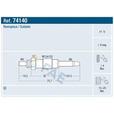 4x Glühkerze für BMW 3-er E36 | 24011683