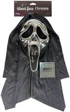 Skeet Ulrich signed Mask Chrome Ghostface Billy Loomis Scream Beckett