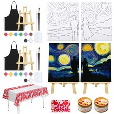 Date Night Idea Painting Kit for Couples Sip and Paint Kit for Adults Couples...