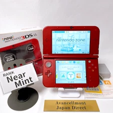 【Near Mint w/Box】Dual IPS New Nintendo 3DS XL LL Metallic Red NTSC-J Tested Rare