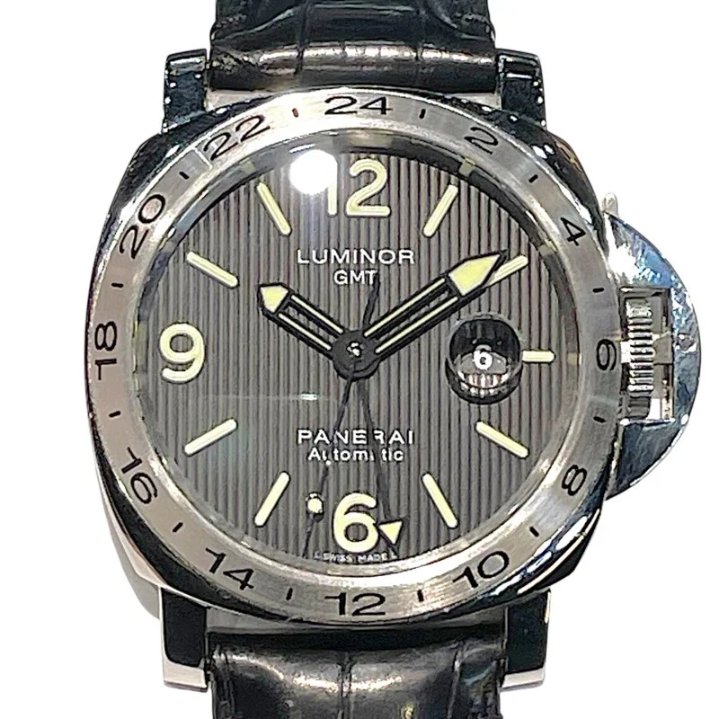 Panerai — PANERAI Luminor GMT 1000 PAM00029 44mm SS Black Dial Automatic 2010 #OKW1123