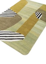 New Luxury Hand Tufted Wool Color Spinach Green/Bronze Mist Design for living ha