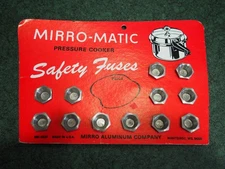 NOS Mirro-Matic Pressure Cooker Safety Fuses